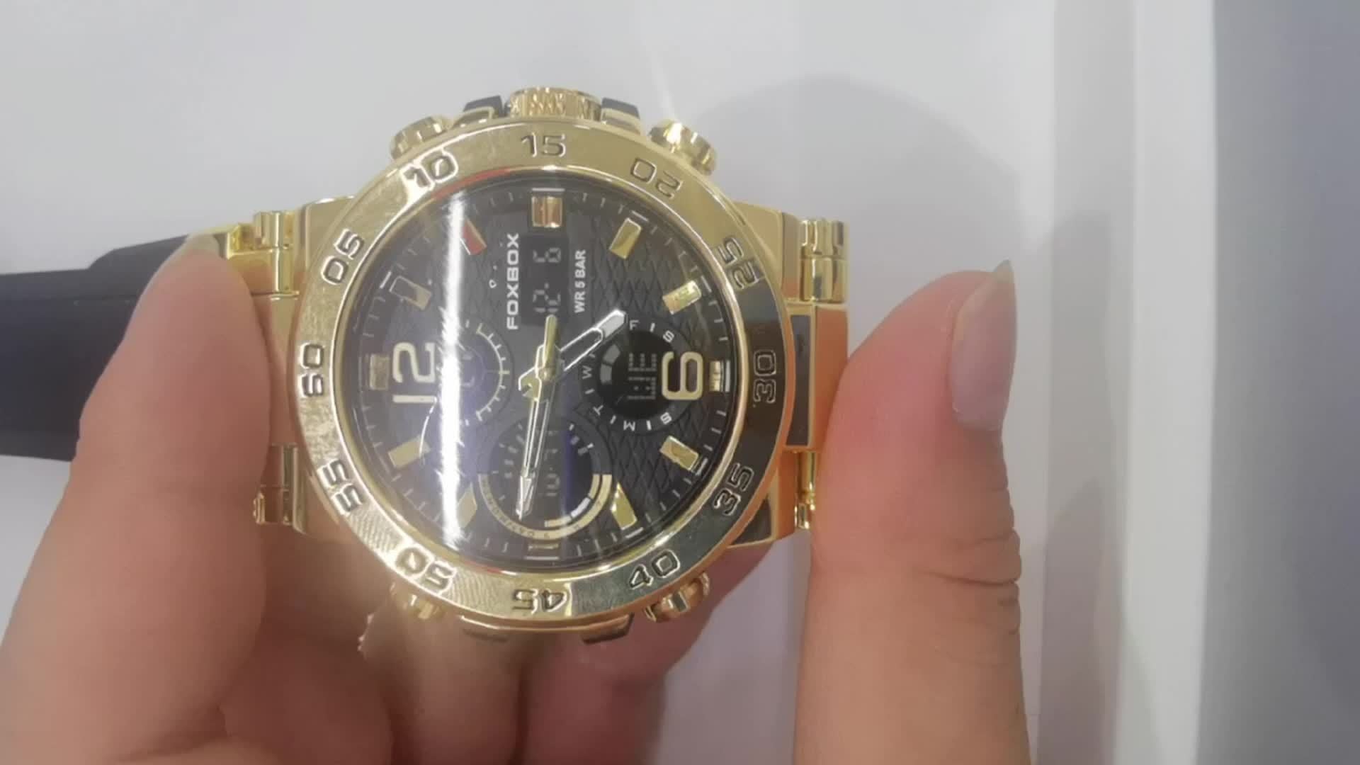 Men's Waterproof Sports Watch with Dual Display, Alarm, Chronograph & Luminous Hands - Blue Mesh Strap, IP68 Rating, Ideal for Outdoor Activities & Gifts, Waterproof Watch