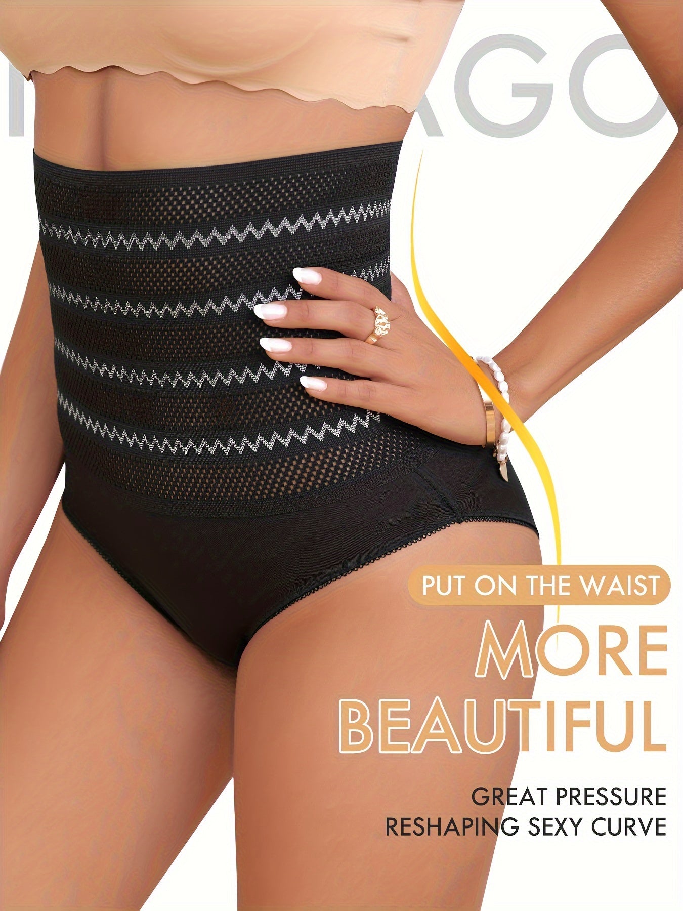High-Waisted Shaping Panties for Women, Designed to Control The Abdomen And Lift The Hips.