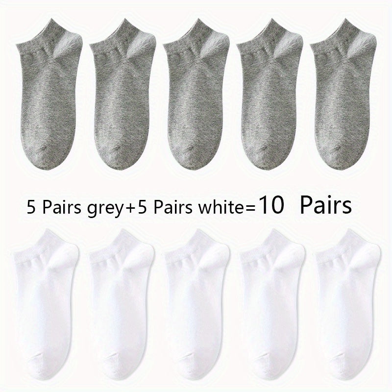 Women'S Classic Invisible Socks, Solid Color, Polyester 94% Spandex 6%, Knit Fabric, 200g/m², Hand Wash, for Women