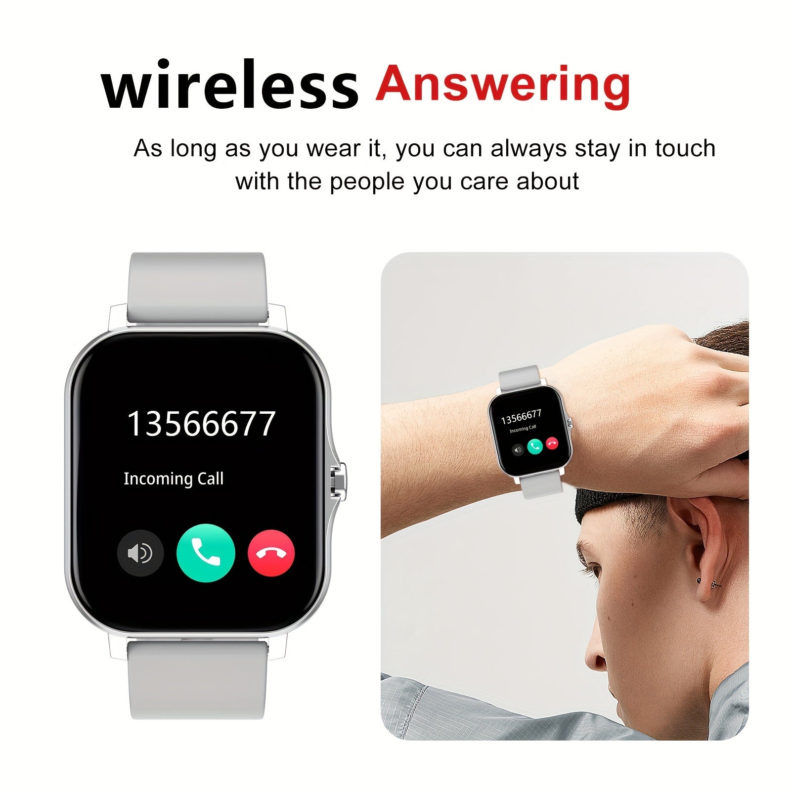 Fashionable Smart Watches for Men And Women Wireless Call Reminder Multi-function Sports Watch, Ultra Smart Watch, Digital Watches for Men, Smart Watch with SIM Card, Rugged Smart Watch for Men, Small Smart Watch, Ultra Thin