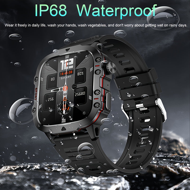 Brand New, Durable Smart Watch for Men with Wireless Calling, Waterproof Rating, Fitness Tracking, AI Voice Assistance, And Over 100 Outdoor Sports Modes.