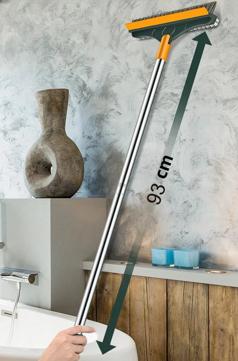 3 In 1 Cleaning Brush Cleaner Brush For Cleaning Bathroom Brush With Long Handle Rotating Floor Brush Crevice Brush