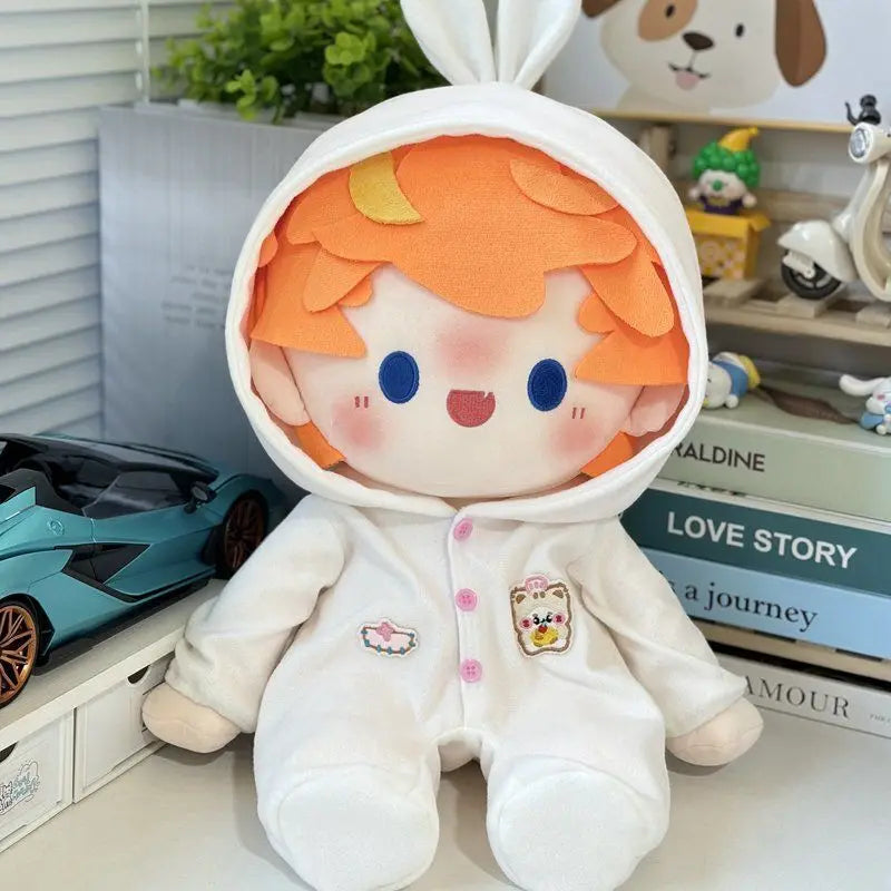 40cm Cotton Sitting Dolls' Clothes Non-attribute Doll Clothes Accessories Cute Jumpsuit Cartoon Dress-up Plush Toy Children Gift