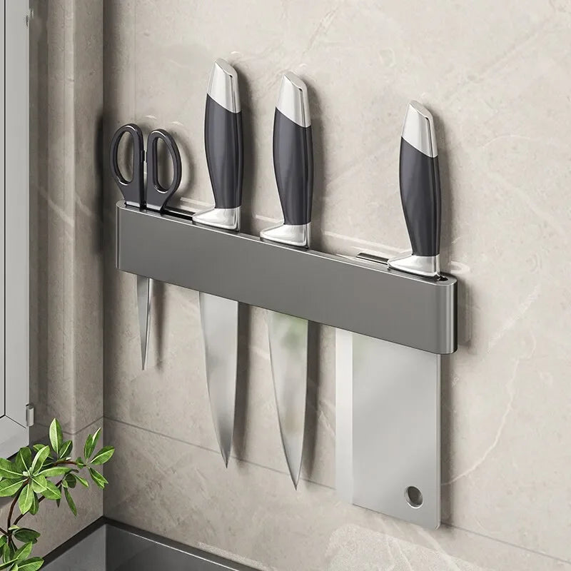 Kitchen Knife Organizer Wall Mounted Multifunctional Kitchen Knife Storage Rack Household Knife Storage Kitchen Storage Supplies