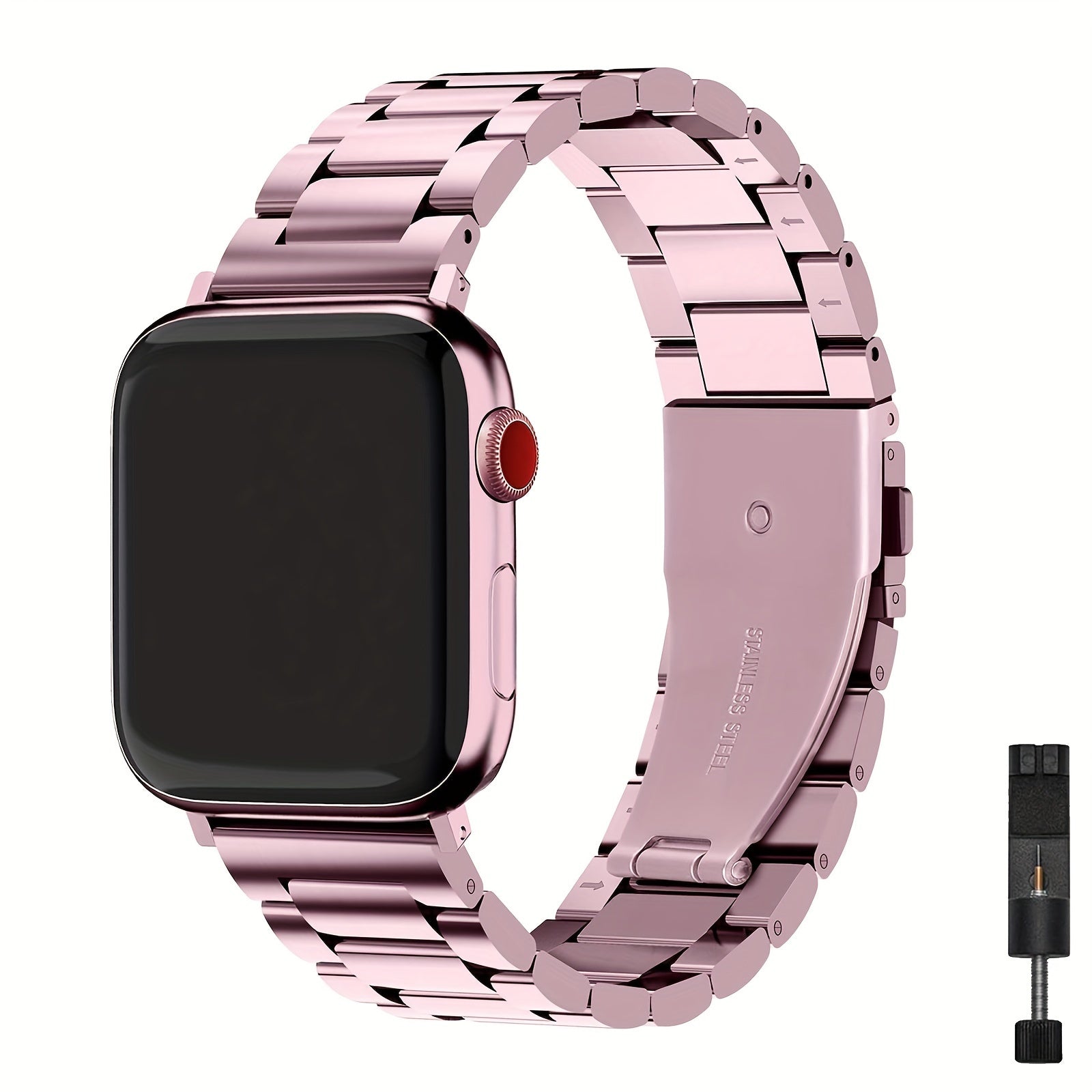Compatible Apple Watch Band 42mm 44mm 45mm 49mm 38mm 40mm 41mm, Stainless Steel iWatch Band with Case for Apple Watch Series 8/7/6/5/4/3/2/1/SE/SE2/Ultra, 42mm 44mm 45mm
