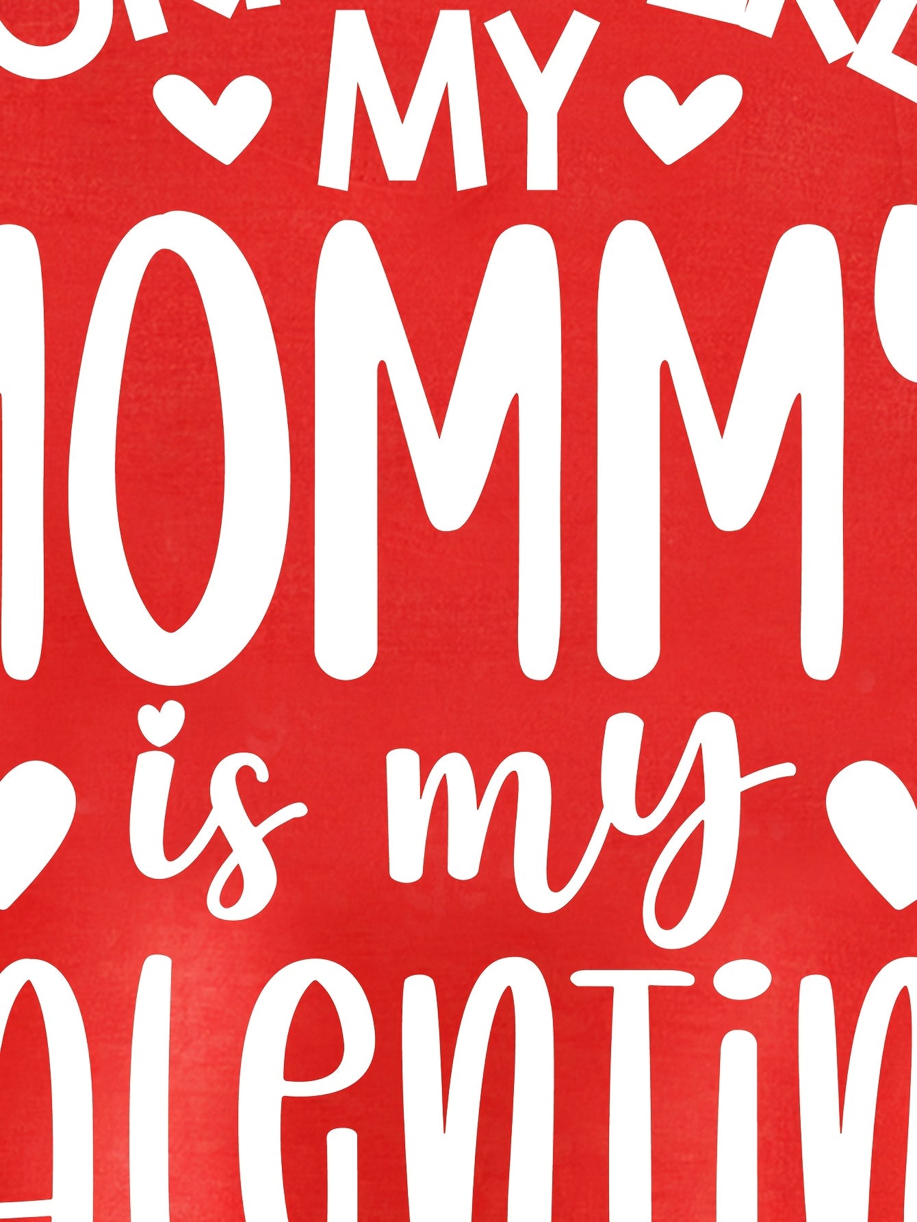 Charming, Chicfull Boys' 'Sorry Girls, My Mommy Is My Valentine' Graphic Tee - Casual Round Neck T-Shirt for Spring/Summer, Machine Washable