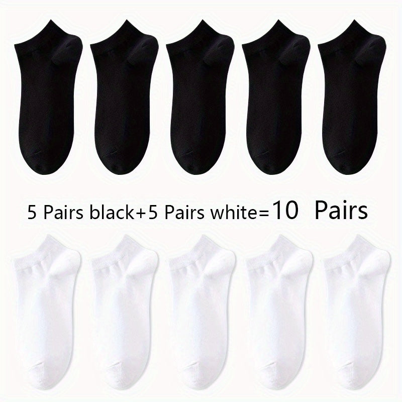 Women'S Classic Invisible Socks, Solid Color, Polyester 94% Spandex 6%, Knit Fabric, 200g/m², Hand Wash, for Women