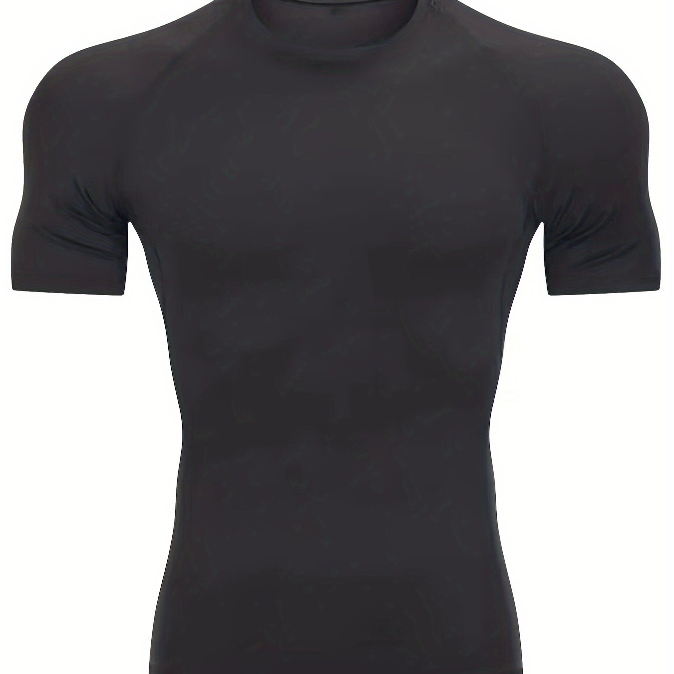 Men's Comfy Quick-drying Sports Compression T-shirt, Highly Stretch Tee Men's Summer Outdoor Clothes, Men's Clothing For Fitness Activities